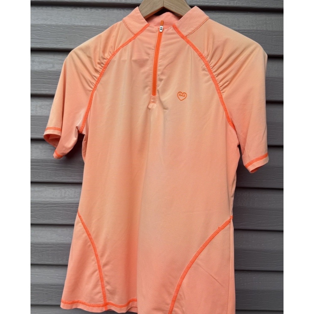 G/FORE Sweater Womens Photo Stripe Tech Jersey 1/4 Zip Pullover  Golf Medium